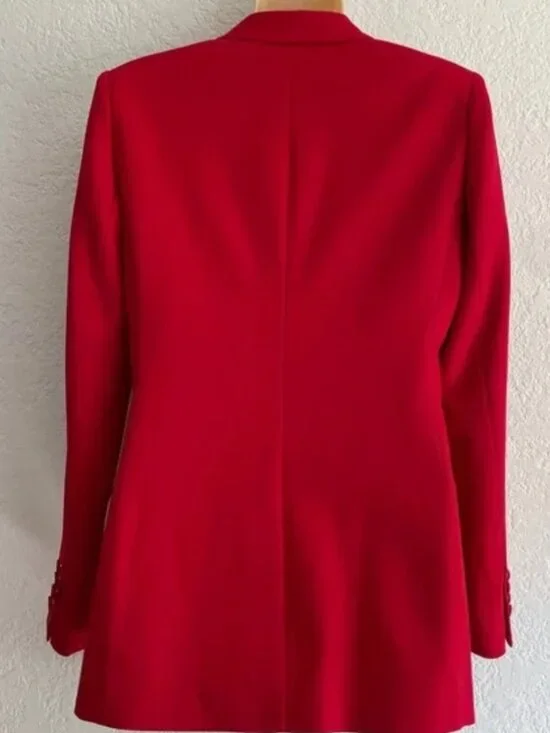 Reiss Anna double breasted wool blend tux blazer size 0 - Picture 6 of 9